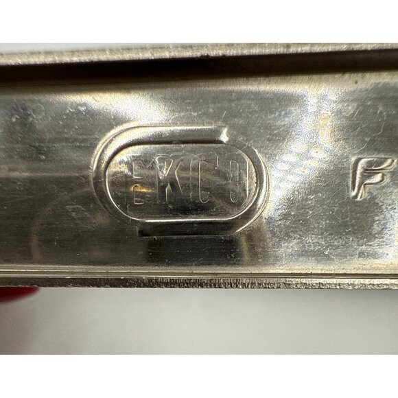 Vintage EKCO Stainless Steel French Fry Cutter With Red Handle One Blade - Picture 6 of 10